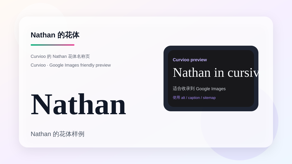 Curvioo 的 Nathan 花体预览